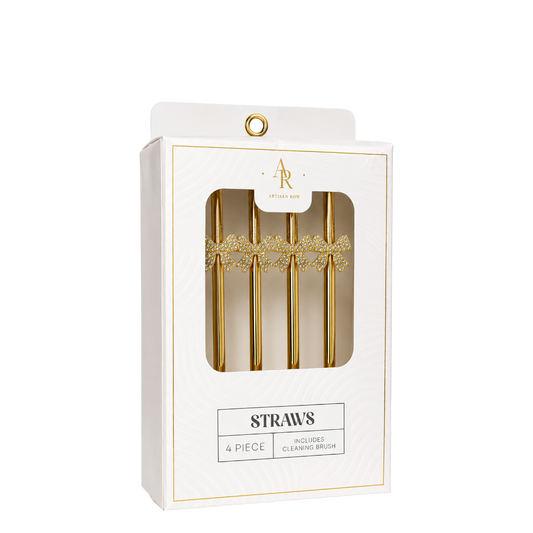 Straws- Gold- 4 Pieces