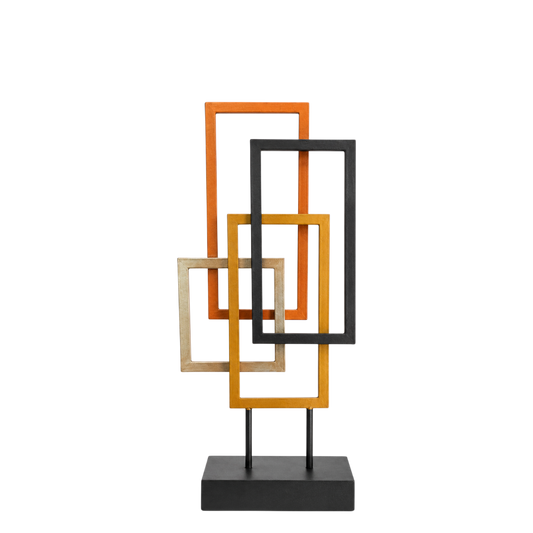 Black Metalic Decor - 2 Piece Set