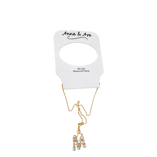 Anna & Ava 18k Gold Initial Necklace- CK78