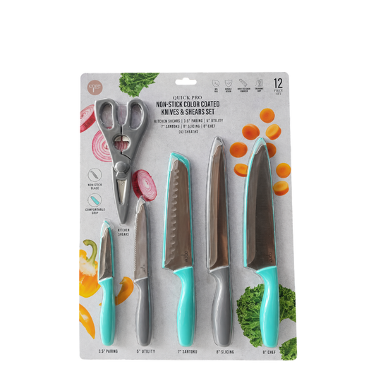 Quick Pro 12 piece Knive & Shears set - 71289