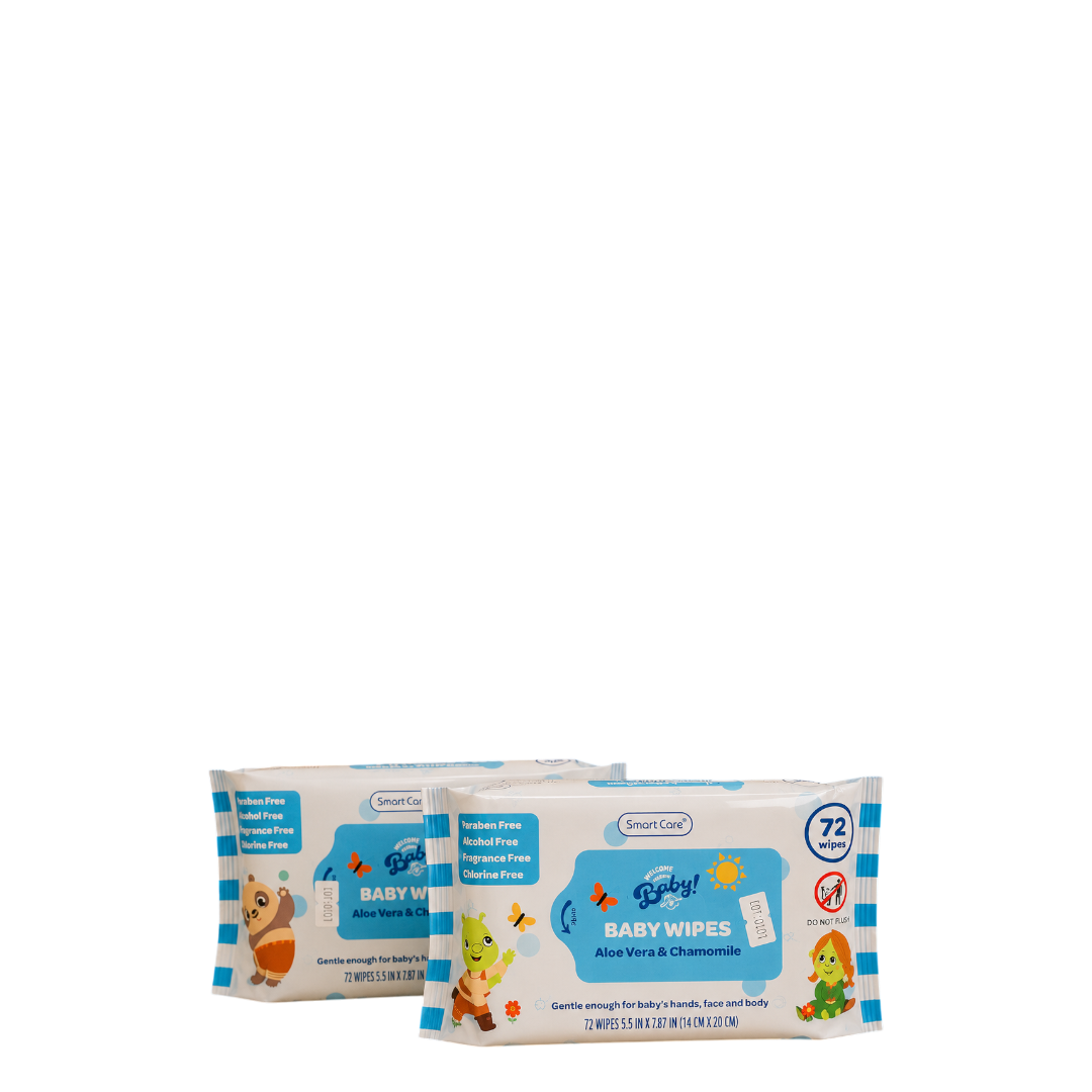 Baby Wipes- Aloe Vera & Chamomile- 72 wipes