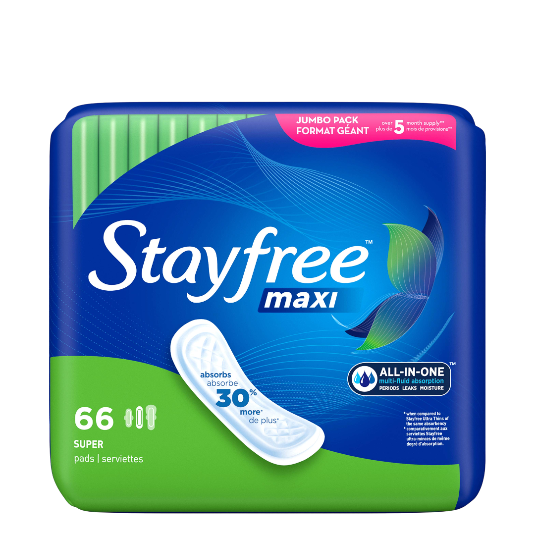 Stay Free Pads - 66 Count