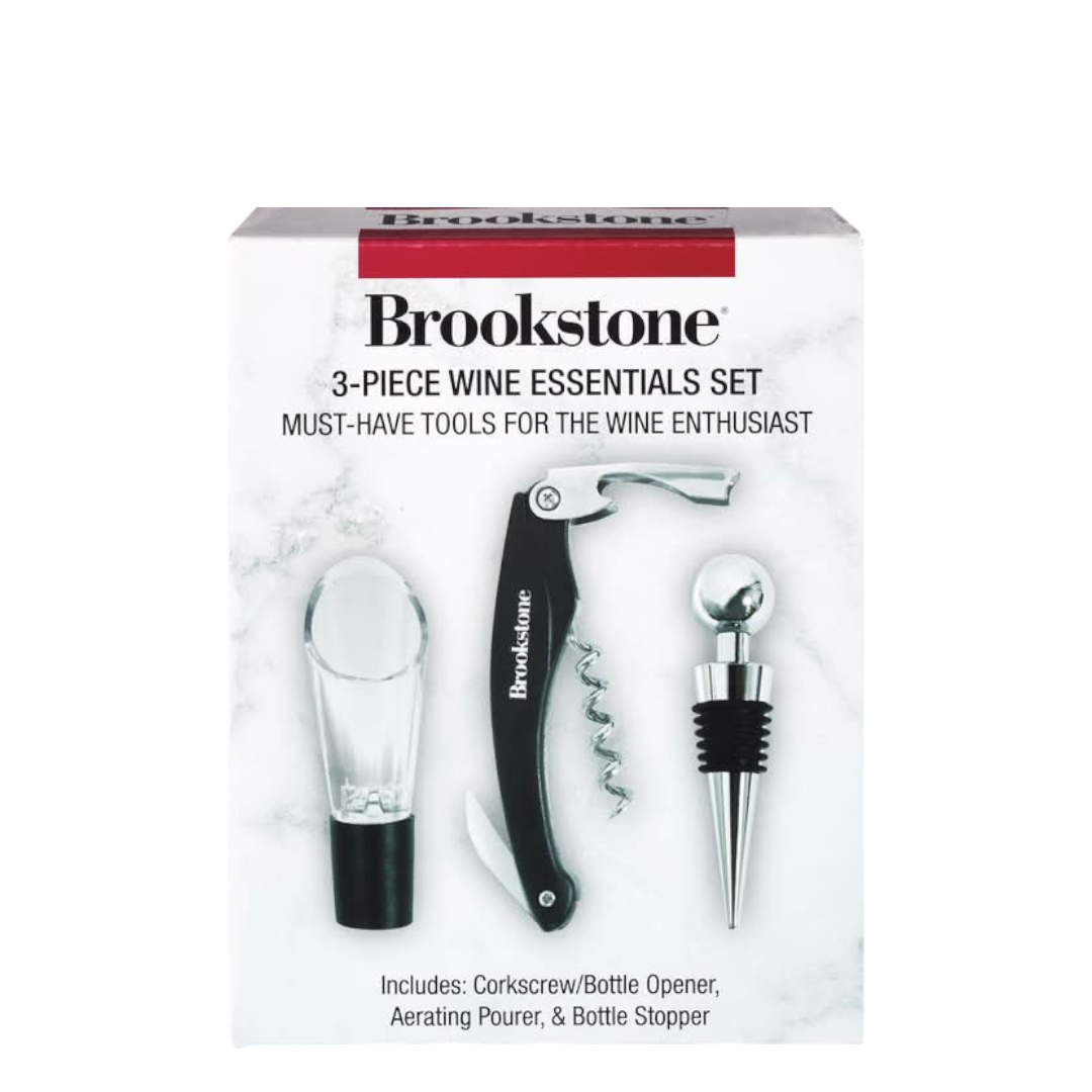 Brookstone 3-Piece Wine Essentials Set