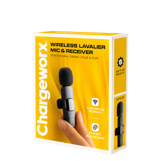 Chargeworx- Wireless Lavalier Mic & Receiver