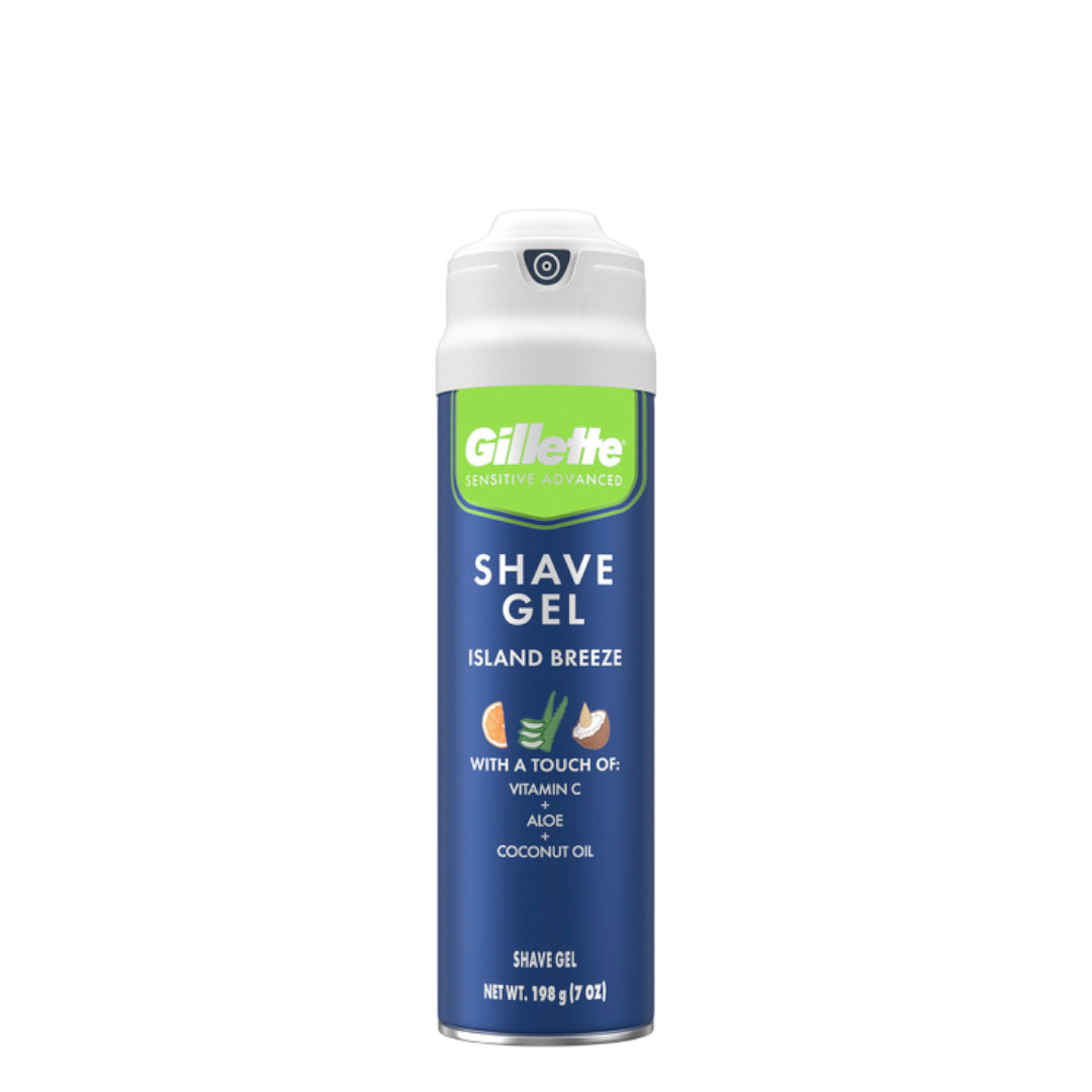 Gillette sensitive advanced Shaving Gel vit C + Aloe + Coconut - 7 oz - 70217