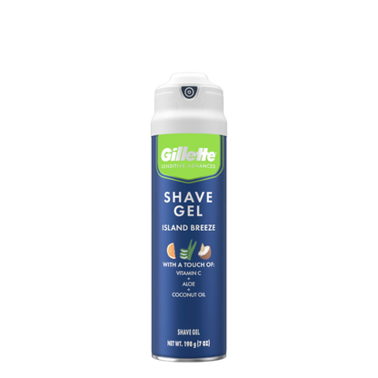 Gillette sensitive advanced Shaving Gel vit C + Aloe + Coconut - 7 oz - 70217