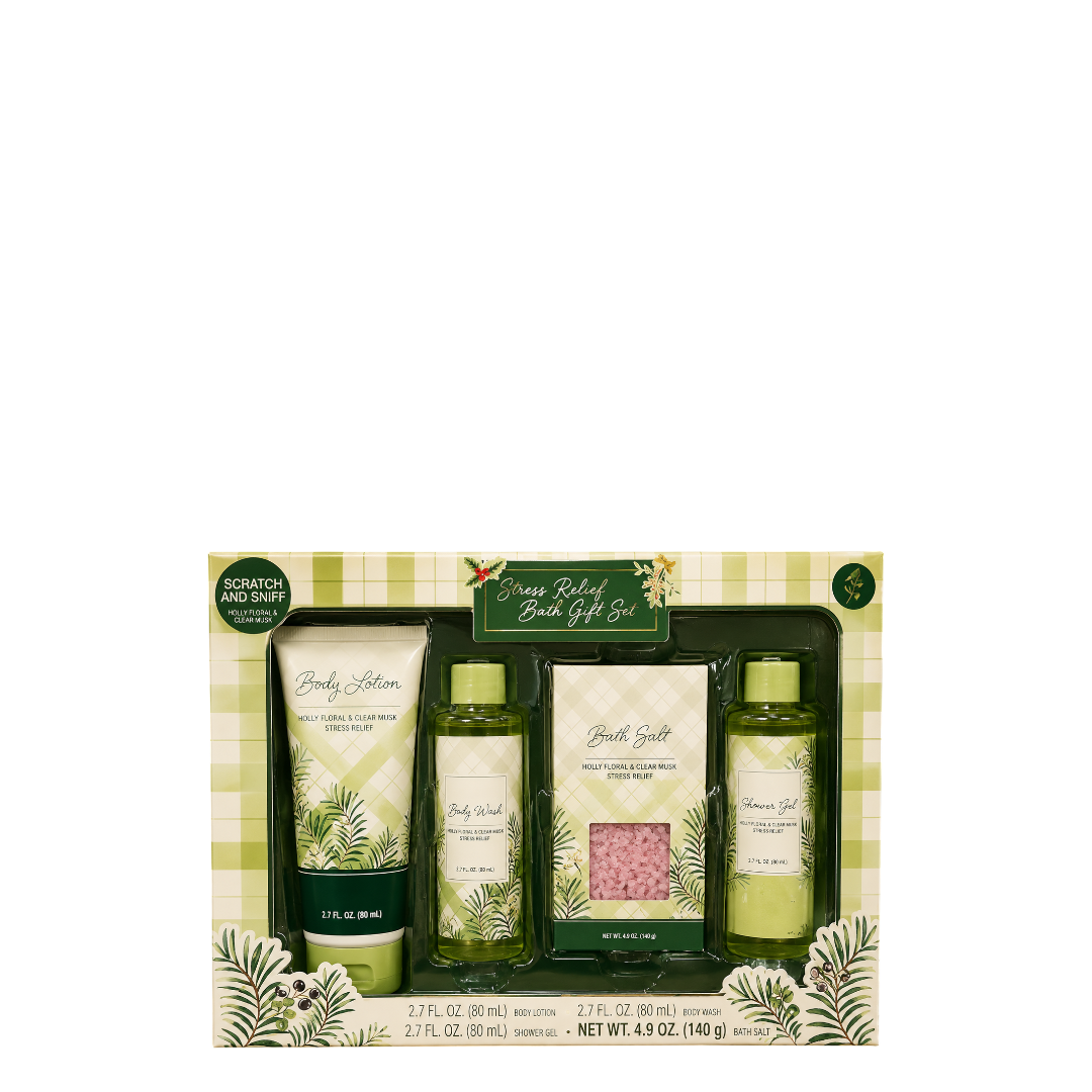 Bloomfiled  Stress Relief Bath Gift Set- 4PC -CK23