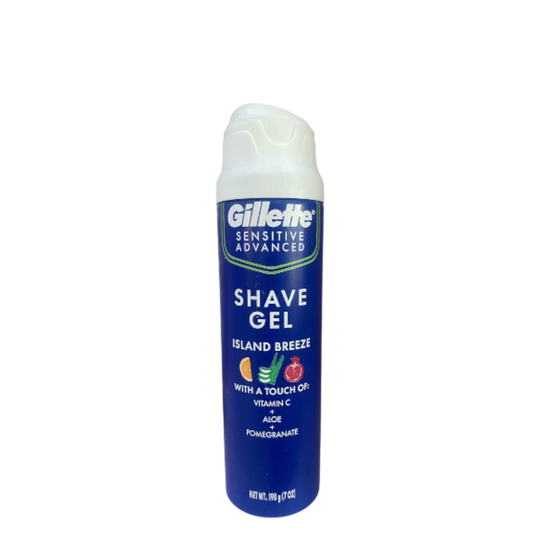 Gillette sensitive advanced Shaving Gel vit C + Aloe + Coconut - 7 oz - 70217