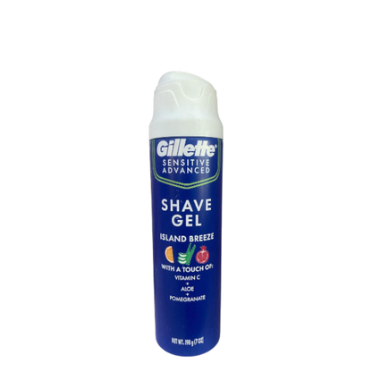 Gillette sensitive advanced Shaving Gel vit C + Aloe + Coconut - 7 oz - 70217