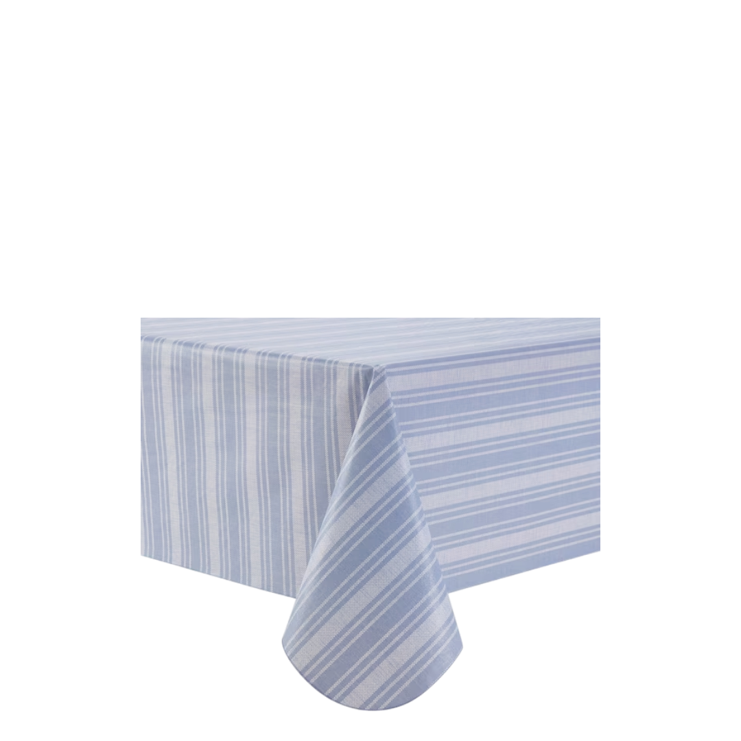 MainStays 70 inch Blue Round PEVA tablecloth - 09226