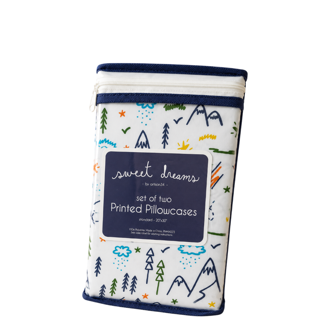Sweet Dreams Printed Pillowcases - Set of two, 20 * 30