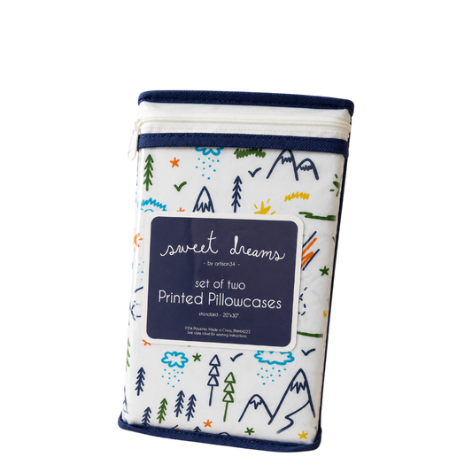 Sweet Dreams Printed Pillowcases - Set of two, 20 * 30