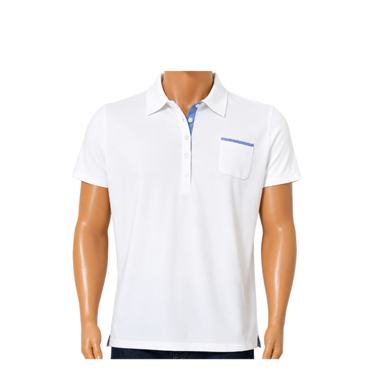 Nautica WhiteShort Sleeve Polo Shirt- 309720- Size XXL