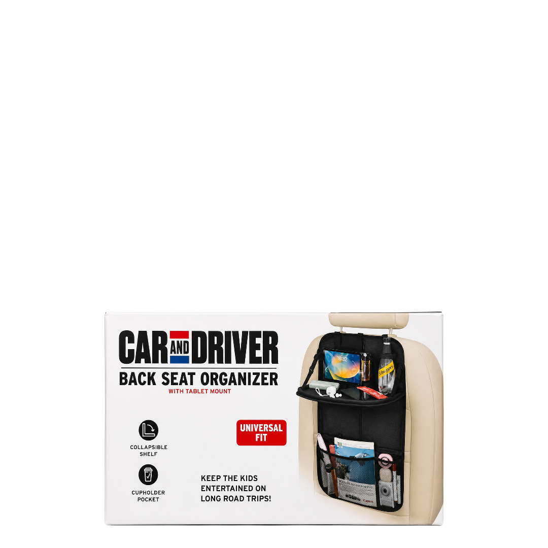 Car & Driver Back Seat Organizer
