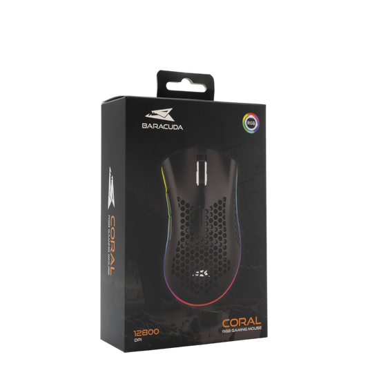 Baracuda Coral Black Gaming Mouse