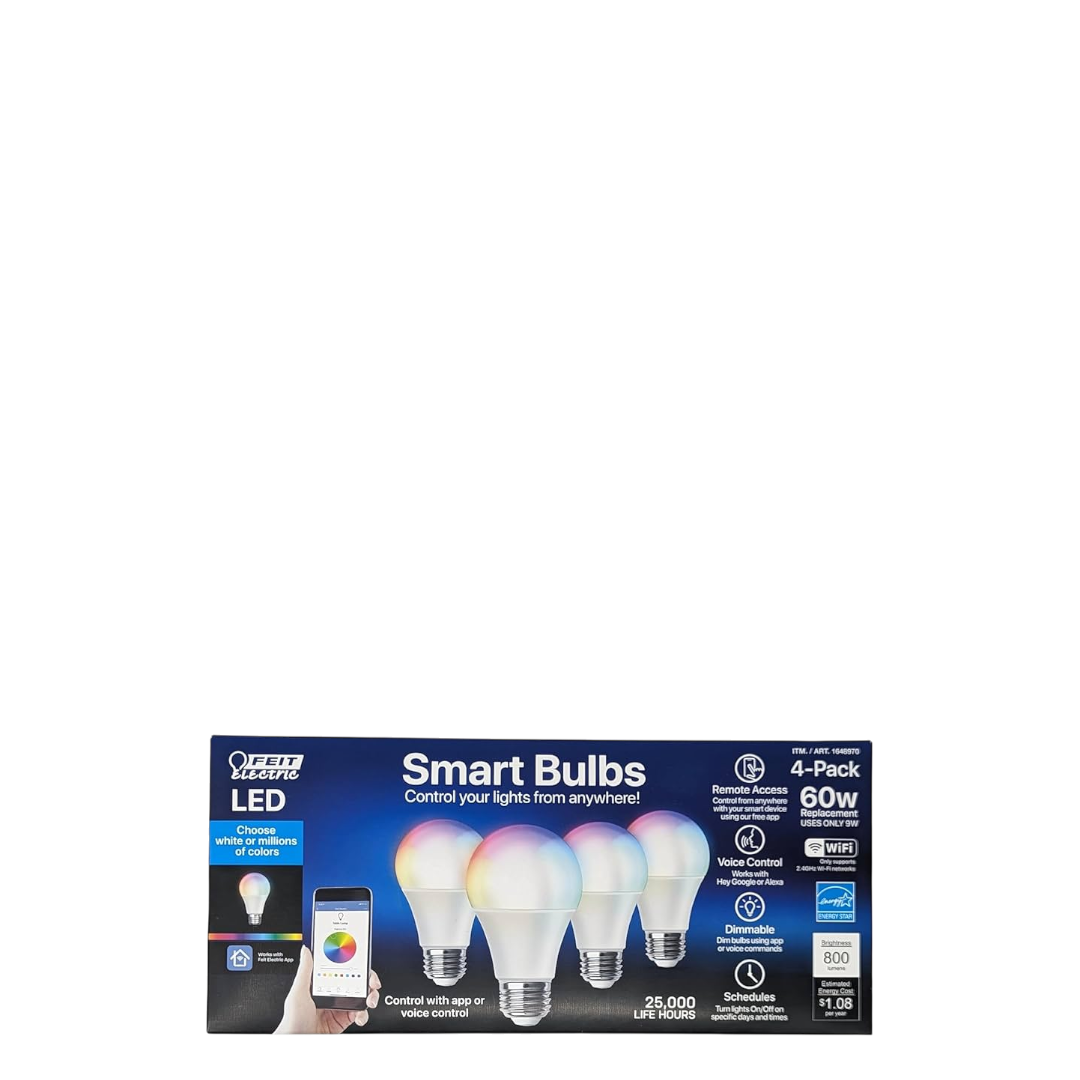 Feit LED Smart Bulbs- 4 Pack