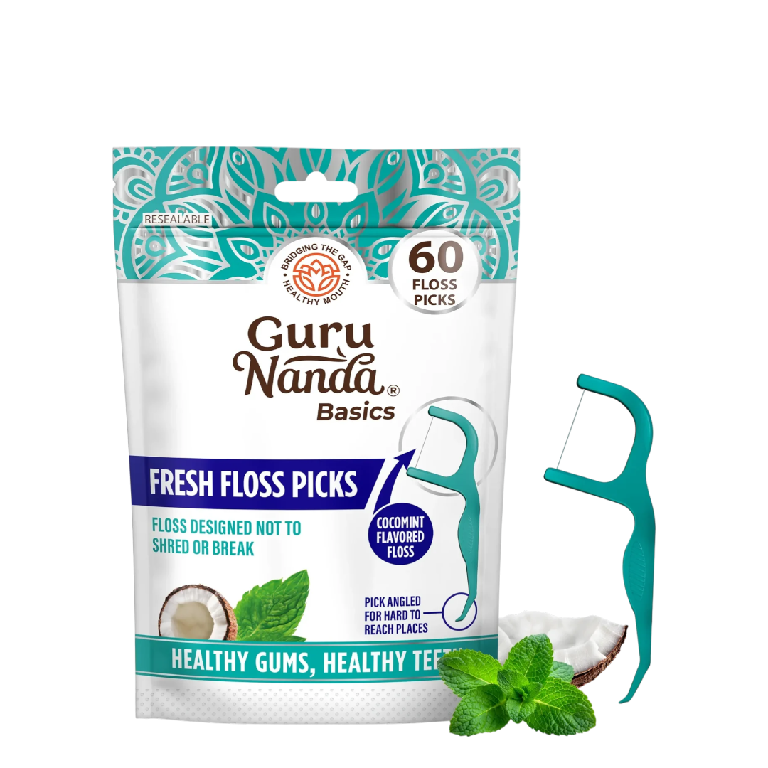 Guru Nanda Fresh Floss Picks - 60 Count