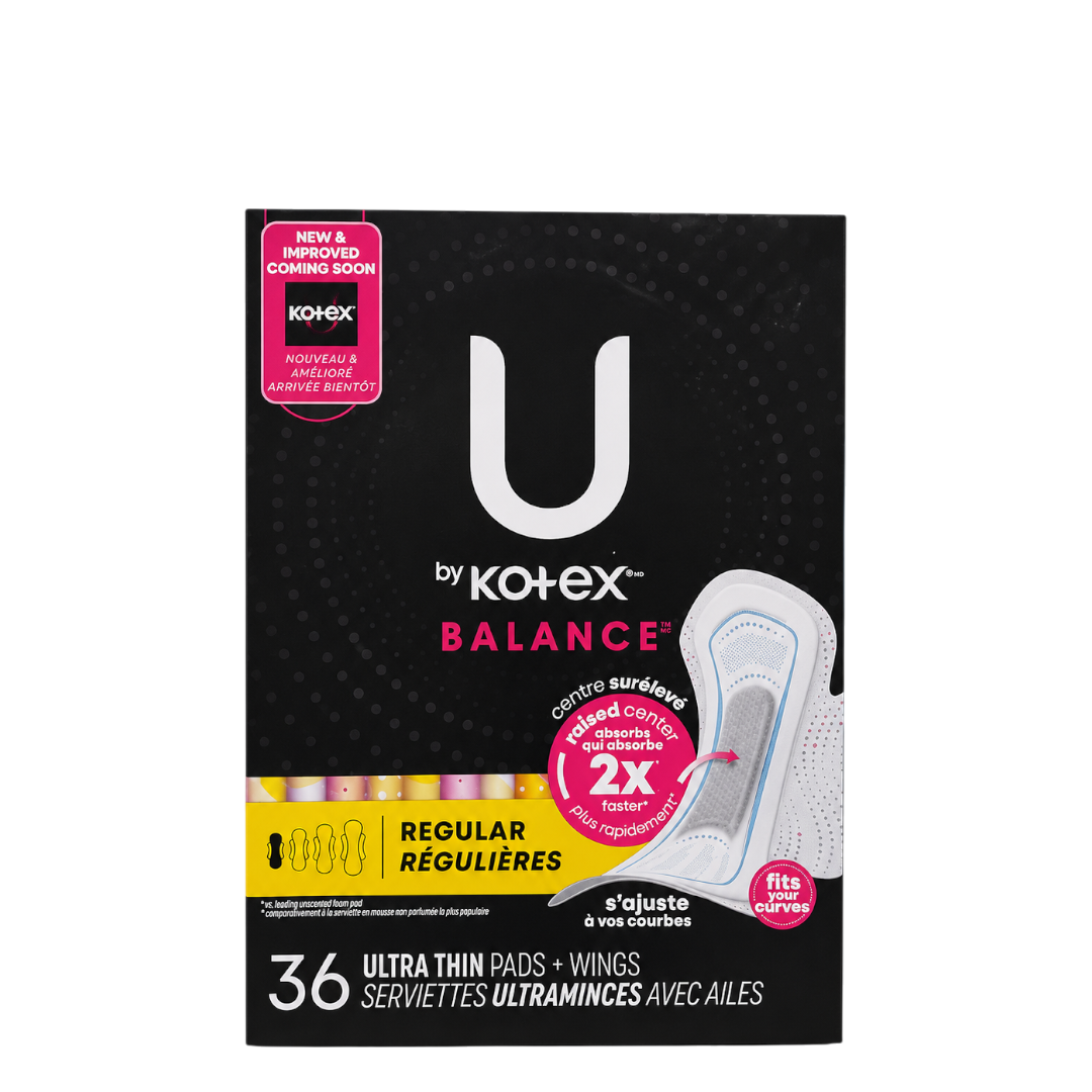 Kotex Period Pads - 36 Count